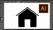 How to create an Home Icon in Adobe Illustrator CS6?