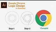 How to Make Google Chrome Logo in Adobe Illustrator CC |Graphics Canyon|