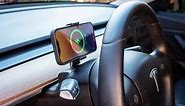 Steering wheel Phone Holder with wireless charging for Tesla Model 3 and Model Y