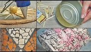 4 IDEAS with tin cans, what to do with tin cans, tin cans crafts, craft ideas, handicraft