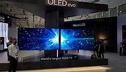 LG showcases the world's largest OLED TV with an 97-inch screen