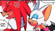 Knuckles and Rouge be like…(Sonic the Hedgehog comic dub)