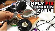 How to repair & replace broken headphones wire & cable DIY