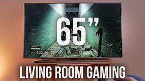 INSANE Gaming on 65-inch 4K TV!!!