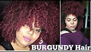 How I Dye My Natural Hair BURGUNDY! | Adore Semi-Permanent Dyes