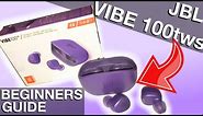 Beginners Guide JBL VIBE100tws (How to use truly wireless earbuds)