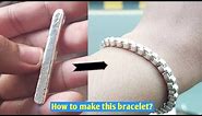 How to make a silver chain bracelet\\Awesome jewelry ideas