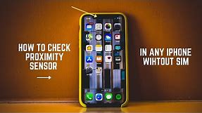 How To Check Proximity Sensor & Calling Speaker in iPhone 11 or any without Sim 2021 | GadgetDaddy