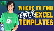 Where to Find FREE Excel Templates