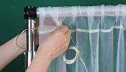 Champagne Backdrop Curtains with Lights String for Wedding Parties 10×10ft Sheer Tulle Backdrop Curtain for Bridal Shower Baby Shower Birthday Party Photo Shoot Background Decorations 2 Panels 5×10ft