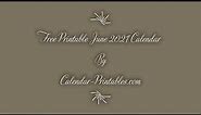 Free Printable June 2021 Calendars By Calendar-Printables.com | June 2021 Summer Plan, Holidays Plan