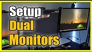 How to Setup Dual Monitors on Computer using Windows 11 (Fast Method)
