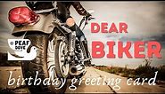 🤟 DEAR BIKER | for Bikes Lovers | #birthdaycard | #bikers birthday | happy birthday motorcycle |