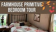 Primitive FALL Farmhouse Country Bedroom TOUR