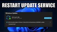 How to Restart Windows Update Service in Windows 11