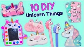 10 DIY CUTE UNICORN IDEAS - Unicorn School Supplies - Pop It, Room Decor and more…