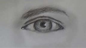 How to draw a realistic Male Eye for beginners, step by step with pencil, easy to follow tutorial