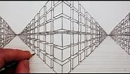 How to Draw a 3D Cube in Two-Point Perspective