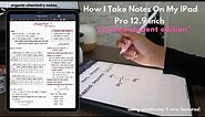 How I take notes on my iPad Pro 12.9 inch | using goodnotes 5 new feature! *premed student edition