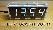 4 Digit LED Clock Kit with Temperature - Full Build