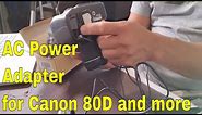 LP-E6 LP-E6N Battery AC Power Adapter for Canon EOS and more