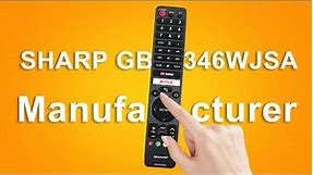Sharp Smart Tv Voice Remote Control GB346WJSA