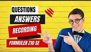 Questions and Answers on Recording on Formuler Z10 SE