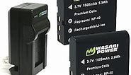 Wasabi Power Battery (2-Pack) and Charger for Kodak LB-060 and Kodak AZ361, AZ362, AZ421, AZ422, AZ521, AZ522, AZ525, AZ526, AZ527, AZ528