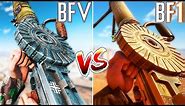 BF5 versus BF1 ALL GUNS COMPARED | Battlefield 5 VS Battlefield 1 (WHO WON?)