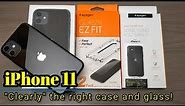 iPhone 11 - "Clearly" the right case and tempered glass from Spigen!
