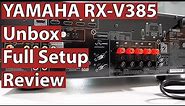 Yamaha RX-V385 Unbox, Full Setup and Review | Budget AV Receiver