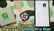 How to connect DT No.1 smartwatch with Wear Pro app & features of wear pro | How to connect dt no 1