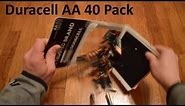 Unboxing Duracell AA Batteries 40 Pack