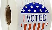 I Voted Stickers / 500 Patriotic Voting Election Stickers / 2" Round Red White Blue Vote Label/Made in The USA