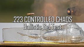 .223 CONTROLLED CHAOS Ballistic Gel Test! - Ballistic High-Speed