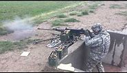 U.S. Army training on .50 Caliber Browning M2A1 Machine Gun, Full-Auto 100 rounds.