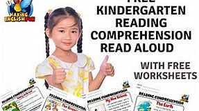 FREE Kindergarten Reading Comprehension Worksheets Read Along.