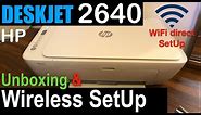 HP Deskjet 2640 SetUp, unboxing, WiFi direct setup & Wireless Scanning review.