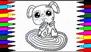 Coloring Pages Littlest Pet Shop l LPS Drawing Pages l Learn Colors For Kids By Coloring