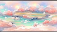 PASTEL RAINBOW Background Loop 🌈 No Copyright Background | AI Video Generated Loop (HD)