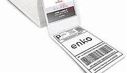 enKo 4x6 Thermal Labels Fan Fold Labels Compatible for Rollo Printer Labels - 1 Stack of 1000 4x6 Label Zebra Printer - Mailing Postal Label Paper, Perforated, Permanent Adhesive (2 Labels/Fold)