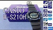 Casio W-S210H Watch Unboxing,Feature HD