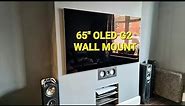 LG OLED 65 G2 Wall Mount Install, How to Mount on a LG G2 Bracket