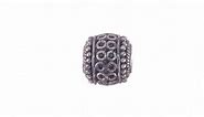 Solid 925 Sterling Silver Decorative Bali Bead Small Charm