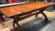 Cherry wood dining room table refinish