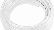 Eastrans Clear Vinyl Tubing Flexible PVC Tubing, Hybrid PVC Hose, Lightweight Plastic Tubing, by 1/2 Inch ID, 10-Feet Length