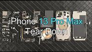 iPhone 13 Pro Max Tear Down | Better CPU And Camera, Bigger Battery, Smaller Notch, Overall Improve.