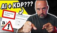 KDP Wants to Know if You Use AI - Why?