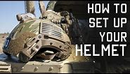 How to Setup Your Helmet for Combat | Special Forces Technique | Tactical Rifleman