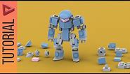 LEGO Mech : Juggernaut Mech Robot Building Tutorial Animation🤖#legomoc #legomech